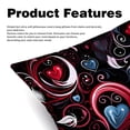 thumbnail image 2 of LOVE Velvet Throw Pillow Covers Set of 2 - Unique Patterns, 16x16/18x18/20x20 Inches,for Home Decor, Sofa, Bed - Pillow Inserts Included, 2 of 6