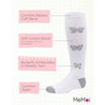thumbnail image 3 of MeMoi  Glitter Butterfly Cotton Knee High Socks - Girls - Female, 4, White, 3 of 7