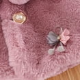 thumbnail image 5 of Hotiary Infant Toddler Girls Cozy Faux Fur Bolero Shrug Shawl Accessories Princess Cape Baby Warm Thicken Sweet Dress Coat for 0 Month-4 Years, 5 of 8