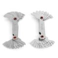 thumbnail image 4 of 2Pcs Thread Gauge Metric 60 Imperial 55 Stainless Steel 20 Blades Screw Pitch Measuring Tool, 4 of 5