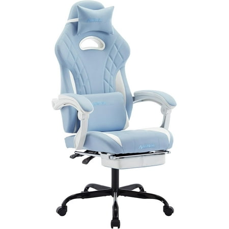 gaming chair with footrest and product