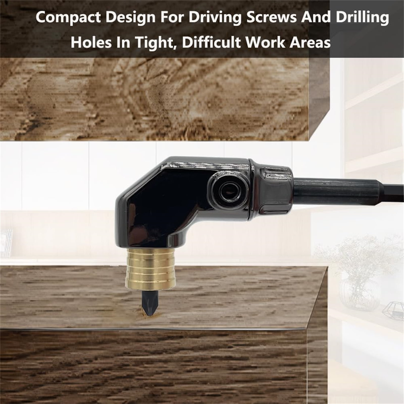 EastVita 90 Degree Right Angle Drill Attachment Impact Driver Drill Bit Corner Adapter Metal Body 90 Degree Drill Adapter With Detachable Handle For Tight Spaces Walmart