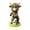 A001- Style A, variant on Highland Cow Figurine Polyresin Weightlifting Novelty Decor for Office Desk and Home Shelf