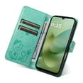 thumbnail image 6 of For Motorola Moto G06 4G 6.88" Cat&Bee Patterned Embossed Strong Magnetic Attachment/Closure, Card Slots/Pocket, PU Leather Flip Wallet Case ﻿,Green,For Motorola Moto G06 4G, 6 of 8