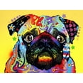 thumbnail image 2 of Dean Russo Collection 18x15 Gold Ornate Wood Framed with Double Matting Museum Art Print Titled - Pug, 2 of 4