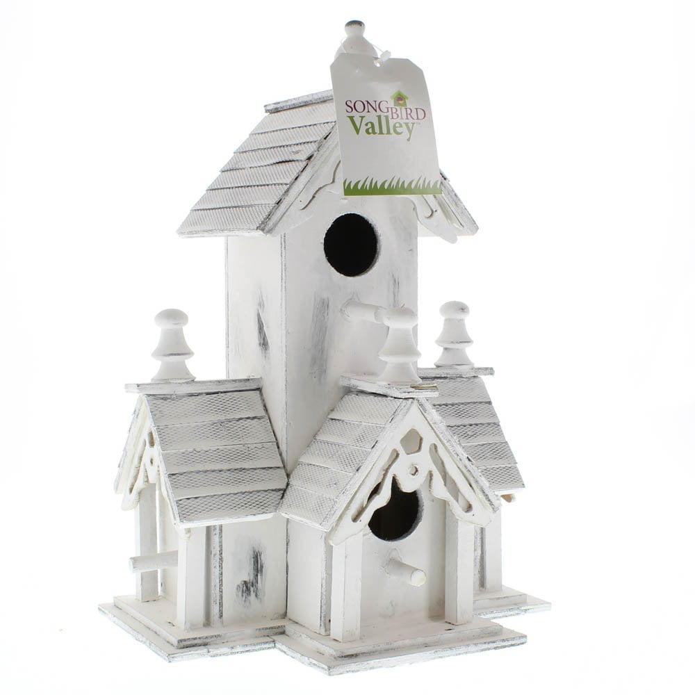 Finch Birdhouse, Cute Modern Wooden Birdhouse Outdoor Decor by Songbird Valley