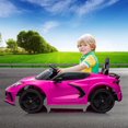 thumbnail image 1 of Kojooin 12V Kids Ride On Car, Licensed Corvette Electric Sports Car with Remote Control, LED Lights and Music, 1 of 7