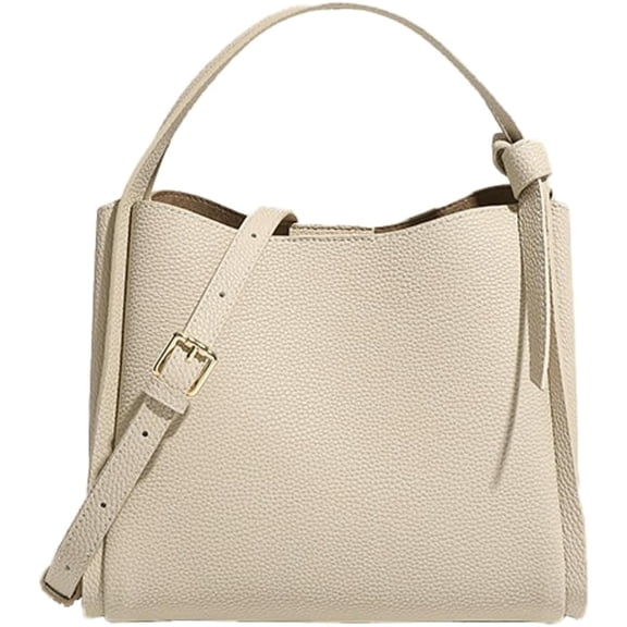 MMYGU Women's Fashion Genuine Leather Shoulder Crossbody Bag Small Bucket Handbags Tote Purse Ladies Work Satchel