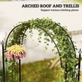 thumbnail image 4 of Outsunny Garden Arch, Outdoor Trellis Arbor, Black, 4 of 10