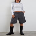 thumbnail image 2 of T-Shirts à Manches Longues pour Femmes, Col Rond Patchwork Mode Urbaine, 2 of 6