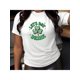 thumbnail image 1 of Camisetas de manga casquillo para mujer, de moda de verano 2025, con estampado lindo, casual, sin mangas, de ajuste holgado, de manga cortaSt. Patrick's Day Four-Leaf Clover Print T-Shirt For Men An, 1 of 6
