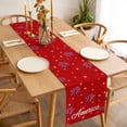 thumbnail image 3 of USA Independence Day Table Runner - 70 Inch Long, Kitchen Dining Table Runner Dresser Scarves, Red Fireworks Stars Farmhouse Decor for Coffee Tables Wedding Party Banquet, 3 of 8
