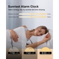 thumbnail image 2 of Despertador Sunrise HAODINGMAI, luz de despertador, ruido blanco, 2 of 7
