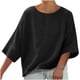thumbnail image 1 of Vestidos Casuales Para Mujer, Blusas De Mujer De Moda Blusas casuales lisas para mujer, blusa de verano de moda con cuello redondo y mangas 3/4, 1 of 7