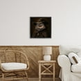 thumbnail image 2 of Stupell Industries Whiskered Wizardry Cat Black Framed Floater Canvas Wall Art design by Kelley Parker, 18 x 18, 2 of 9