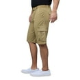 thumbnail image 4 of RAW X Mens Belted 12.5" Inseam Knee Length Cargo Shorts, New Khaki, 36, 4 of 7
