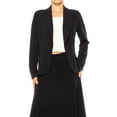 thumbnail image 5 of Women's 2-Piece Solid Set Open Front Blazer and Matching Long Skirt, 5 of 7