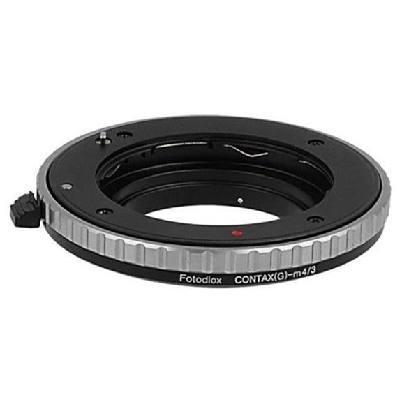 Fotodiox CntxG-MFT Lens Mount Adapter - Select Contax G SLR Lens To Micro Four Thirds Mount Mirrorless Camera Body with Built in Focus Control Dial