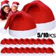 thumbnail image 2 of Sombreros de Navidad Unisex para adultos y niños, gorras de Feliz Navidad, sombreros de Santa, decoración de festivales, suministros de Navidad, Año Nuevo, 10/1 piezas, 2 of 4