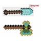 thumbnail image 1 of 2st/set Hot Design Blue Diamond Sword Mjuk EVA Foam Leksak Minecrafte Yxa Spade Kit Leksak För Pojka, 1 of 4