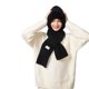 thumbnail image 5 of Conjunto de gorro, bufanda y mascarilla 3 en 1 | Pasamontañas de invierno con forro polar mejorado para mujer | Resistente al viento y a la calidez | Tejido suave y cómodo | Protección para rostro, 5 of 8