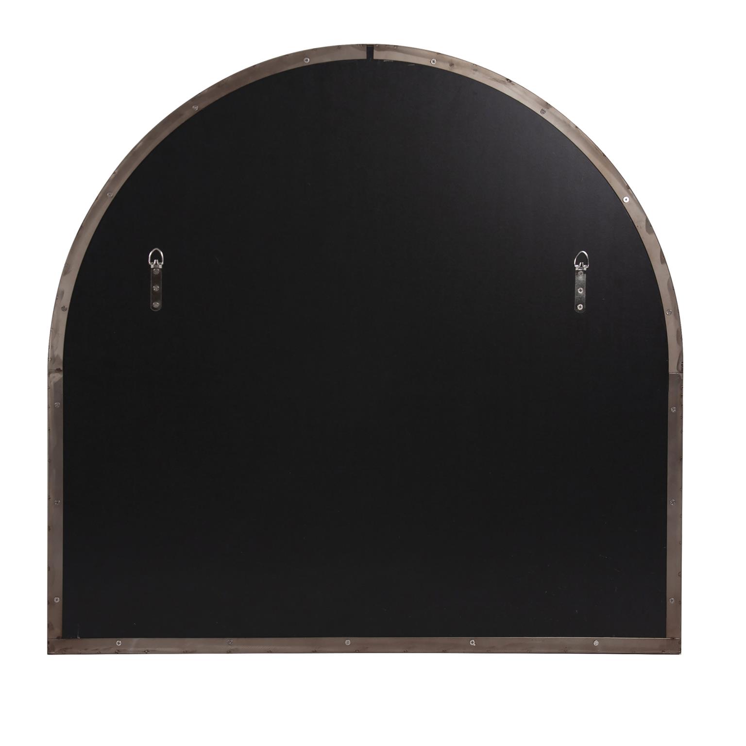 Tyler Dillon Stainless Steel Framed Wall Mirror, Van Buren Collection