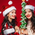 thumbnail image 2 of Glitter Christmas Snowflake Face Stickers NEW, 2 of 8