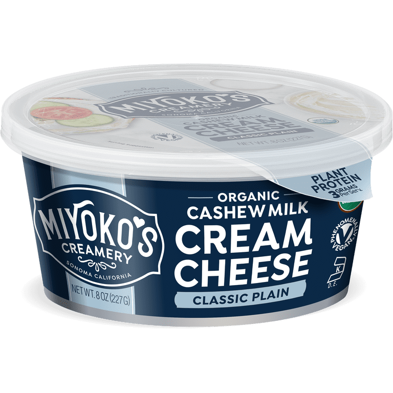 6 Pack) Miyokos Everything Cashew Cream Cheese, 8oz - Walmart.com