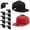 Black-10, variant on Baseball Hat Holder for Wall, Black, Holds Up to 20 Baseball Caps