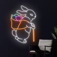 thumbnail image 2 of Handmadetneonsign Easter Rabbit Egg Neon Sign, Easter Bunny Egg Led Sign, Happy Easter Neon, 2 of 5