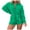Green winter 2 piece sets, variant on Usmixi Womens Lounge Set Cotton Linen 2 Piece Outfit Sets for Women Lapel Button Down Shirts Jacket and Shorts Lounge Sets Casual Solid Homewear Suit with Pocket Fall Saving