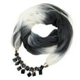 thumbnail image 2 of HEVIRGO Women Scarf Summer Gradient Color Colorful Breathable Soft Sun-resistant Lightweight Resin Stones Pendant Wrap Necklace Scarf Outdoor Wear, 2 of 8