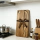 thumbnail image 4 of Juego de cuchillos y tabla de cortar de acero inoxidable de 8 pulgadas para pan de masa madre con forma de arco para pan casero, bagels y panes. Tabla de cortar pan., 4 of 9