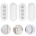 thumbnail image 1 of COMPUKAS 8Ud Tampones De Plástico Para Asiento De Inodoro Moderno Duradero, 1 of 8