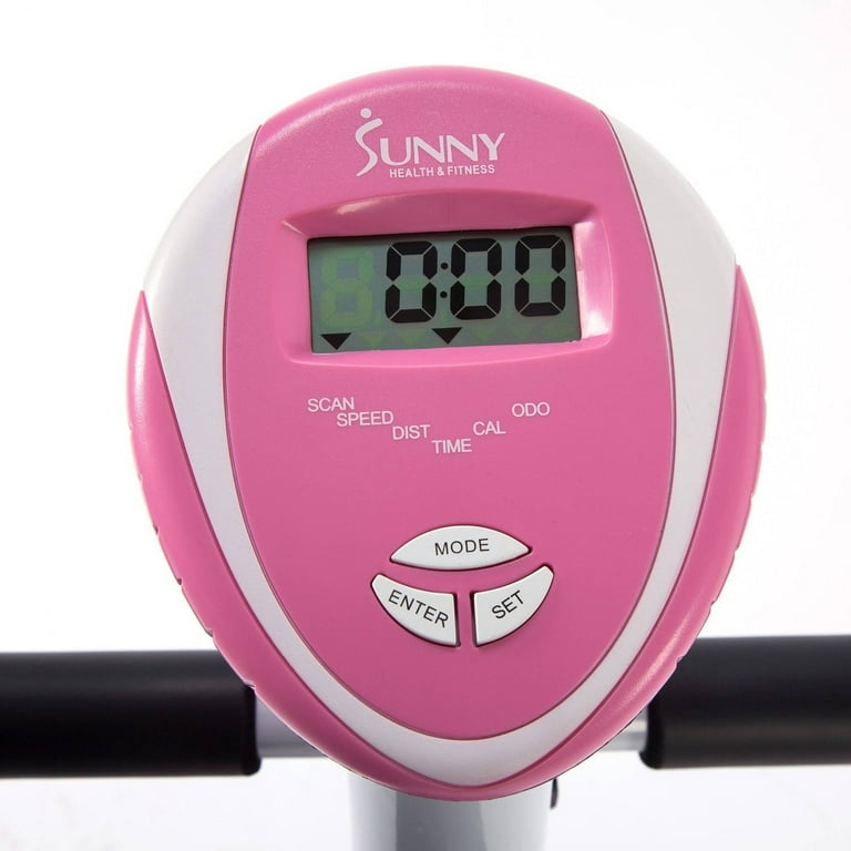 Sunny Health Fitness P8200 Pink Magnetic Upright Exercise Bike Walmart