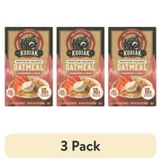 (3 pack) Kodiak Protein-Packed Strawberries and Cream Instant Oatmeal Packets, 1.76 oz (6 Count)