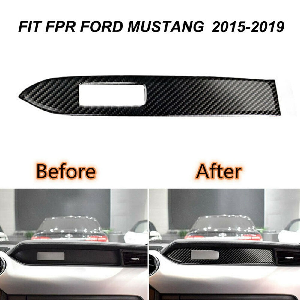 Car Roof Reading Lamp Light Cover Trim Carbon fiber For Ford Mustang 2015-2020