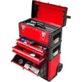 thumbnail image 5 of JACK BOSS Rolling Tool Chest with Wheels Stackable Tool Storage Cabinet with 3 Drawers for Garage Workshop,Red, 5 of 5