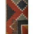 thumbnail image 6 of Wool Jute Kilim Runner Rug Area Runner Hallway Lobby Stair Bohemian Boho Home Living Décor Modern Runner ( 2 x 6 ft ) ( KILIM 19 ), 6 of 6