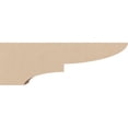 thumbnail image 3 of 2"W x 12"D x 4"H Thin Ridgewood Rough Cedar Woodgrain TimberThane Corbel, Primed Tan, 3 of 6