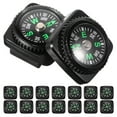 thumbnail image 1 of ELAYARD 25Pcs Black Small Survival Compass Lightweight Handheld Navigation Tool for Car Adventures, 1 of 8
