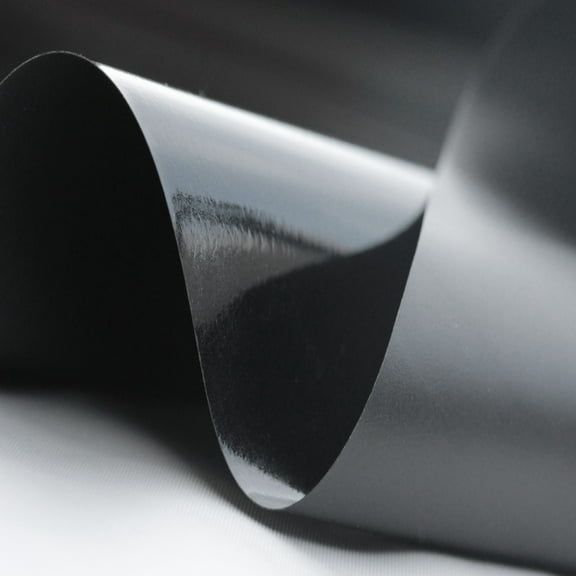 solid black 6 Gauge Clear vinyl fabric for fashion and upholstery