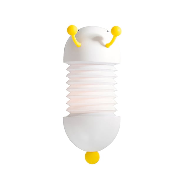 Lámpara De Escritorio De Lectura Caterpillar Lámpara De Escritorio Led Caterpillar Retráctil Luz De Noche Plegable Caterpillar Con Cable De Carga Usb Para Oficina En Casa Interior Yuarrent HA017422-00