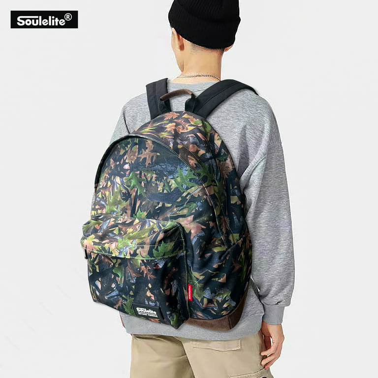 Afzonderlijk Modieus aanraken Simlim Casual Lightweight School Bag Travel Laptop Backpack Outdoors Large  Capacity (green camouflage) - Walmart.com