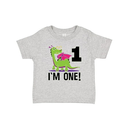 

Inktastic First Birthday Outfit Girl Dragon Gift Baby Girl T-Shirt