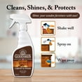 thumbnail image 4 of Goddard's Cabinet & Wood Wax Spray, Wood Cleaner & Furniture Polish, Wood Conditioner with Beeswax and Lemon Oil, Shine & Stain Protection, 23 oz, 4 of 7