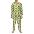 thumbnail image 3 of Lsque Sea Turtle Pattern Long Sleeve Pajama Set for Men - Soft 2-Piece Sleepwear and Loungewear Set with Pockets, Comfy Nightwear-Small, 3 of 7