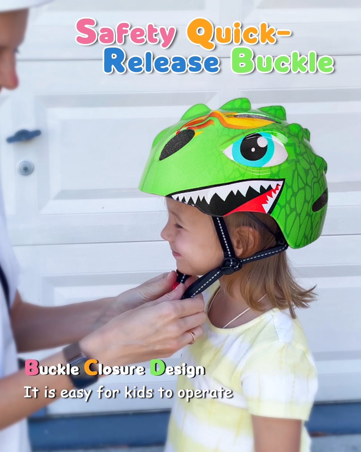 VICTGOAL Kids Bike Helmet Lightweight 3D Safety Helmet for Boys & Girls, Fits 50–54cm, for Cycling, Scooter, Skating