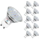 thumbnail image 1 of Bombilla LED regulable de luz natural blanca cálida de 2700 K, equivalente a halógeno, reemplazo de iluminación de riel GU10, brillo de 5 W, 600 lm, fuente de luz de ahorro de energía con, 1 of 5