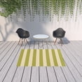 thumbnail image 2 of HomeRoots 507336 5 x 8 ft. Green Geometric Stain Resistant Indoor & Outdoor Rectangle Area Rug, 2 of 5